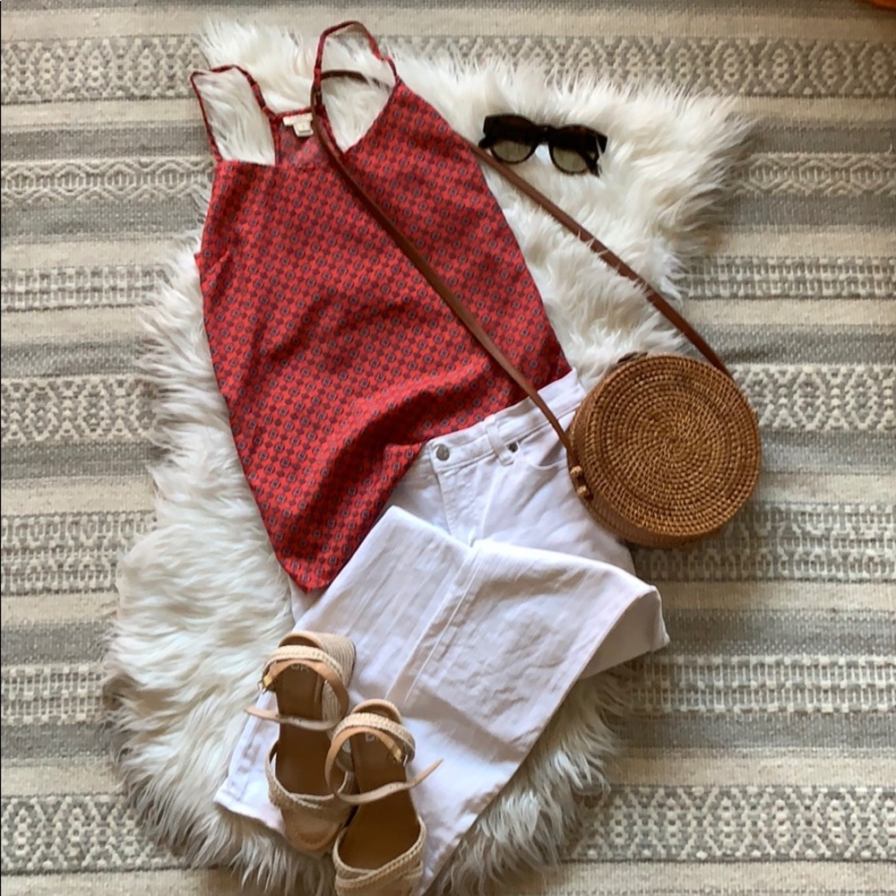 Patterned racerback camisole